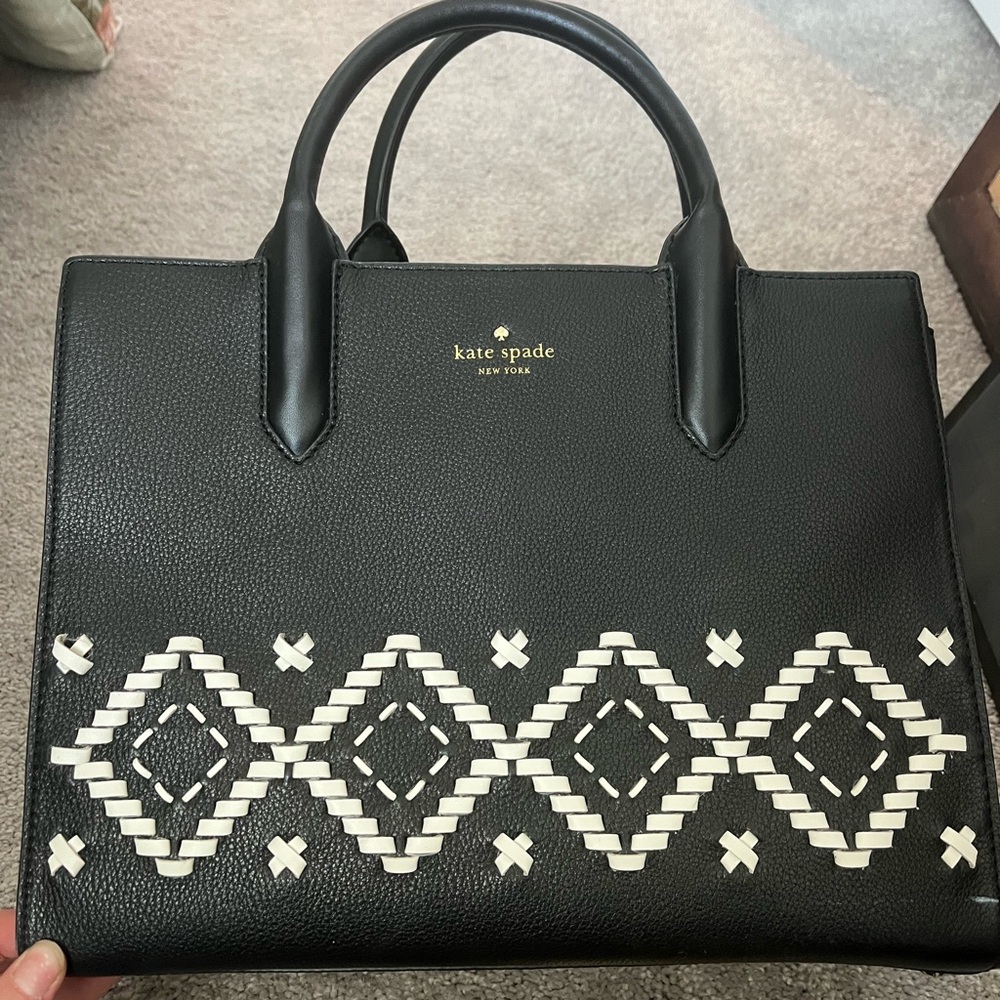Kate Spade Black and White Women's Handbag
